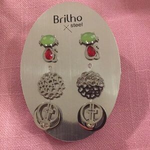 Britho 3 pair post earrings (Z)